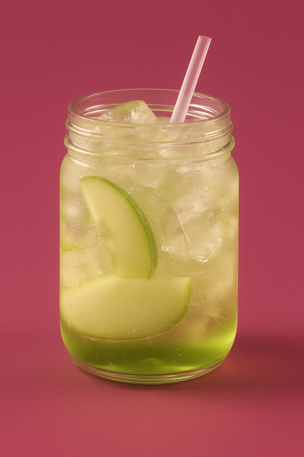 Soda de maçã verde